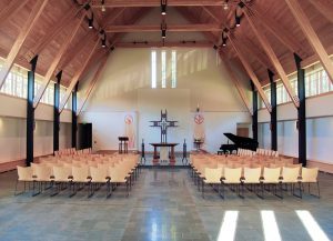 View of Nave towards Sanctuary from entrance doors