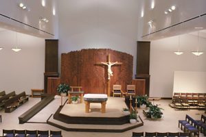 View of the Altar and worship space
