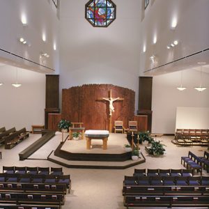 View of the Altar and worship space