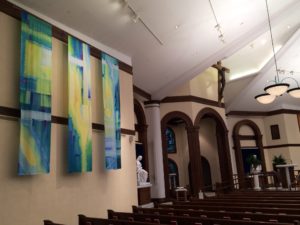 paintings inside church