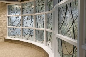 stained glass installation