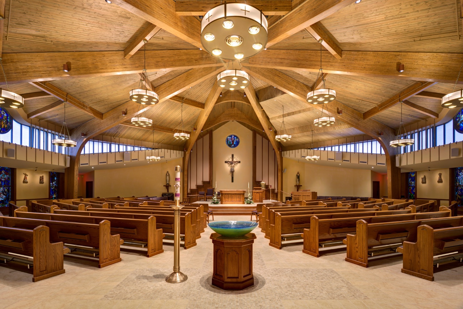 View of the new worship space, designed by Foresight Architects