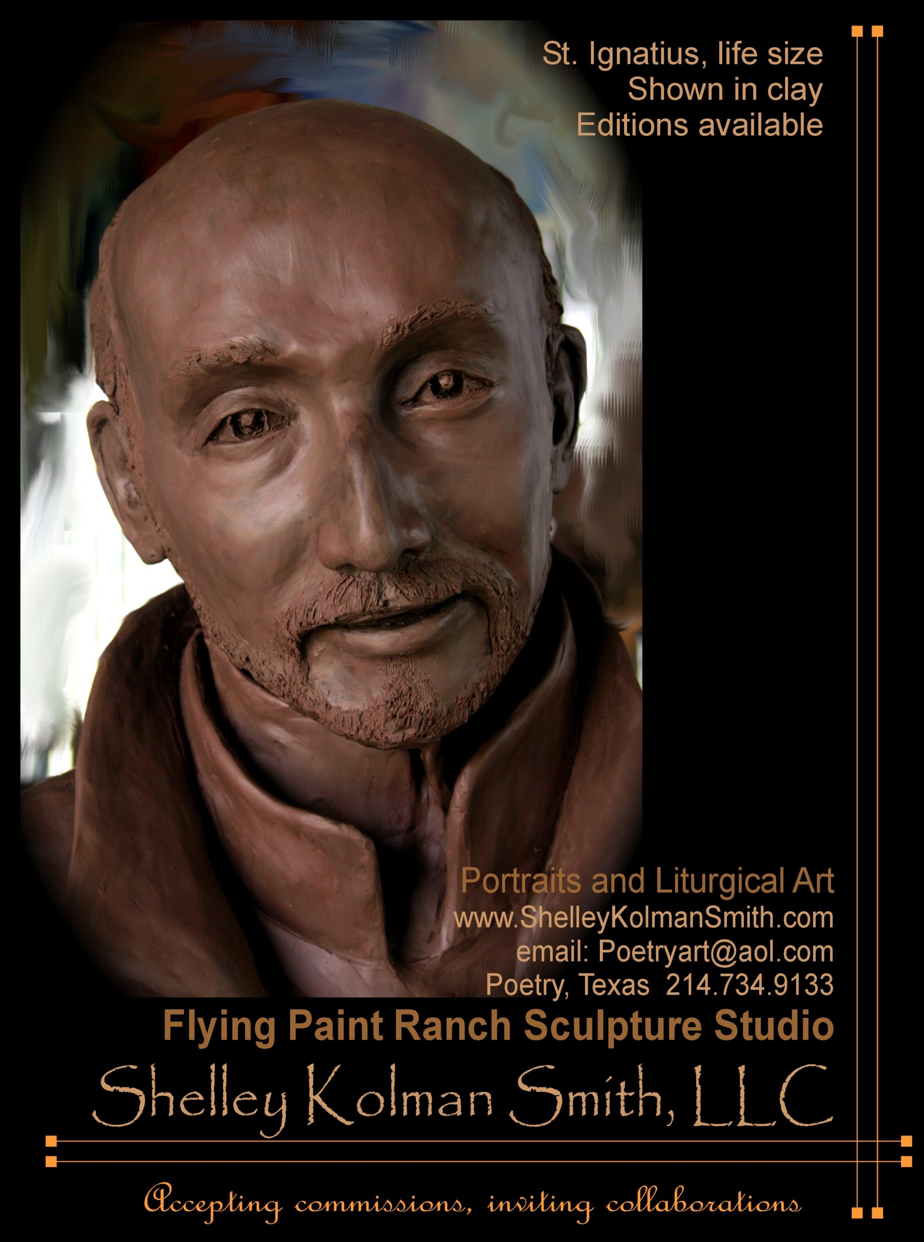 St. Ignatius of Loyola – Shelley Kolman Smith, LLC – sculptor